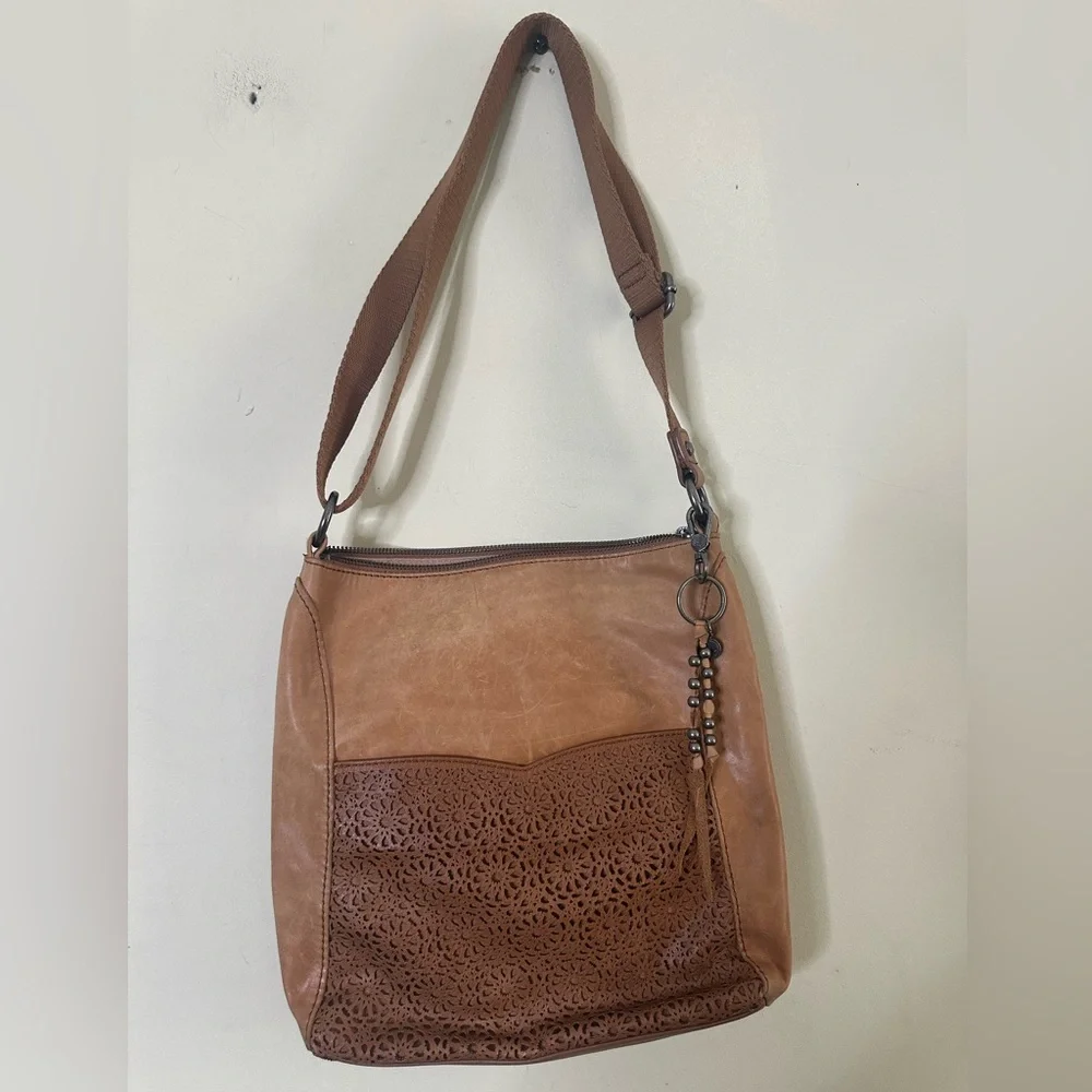 The Sak Lucia Perforated Leather Crossbody